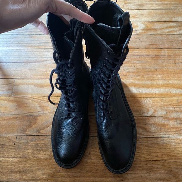Zara leather combat boots - Picture 5 of 6